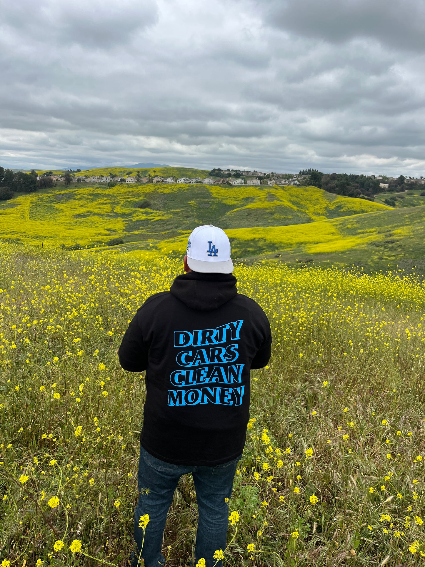 DCCM Essential Tee (Blue on Black)