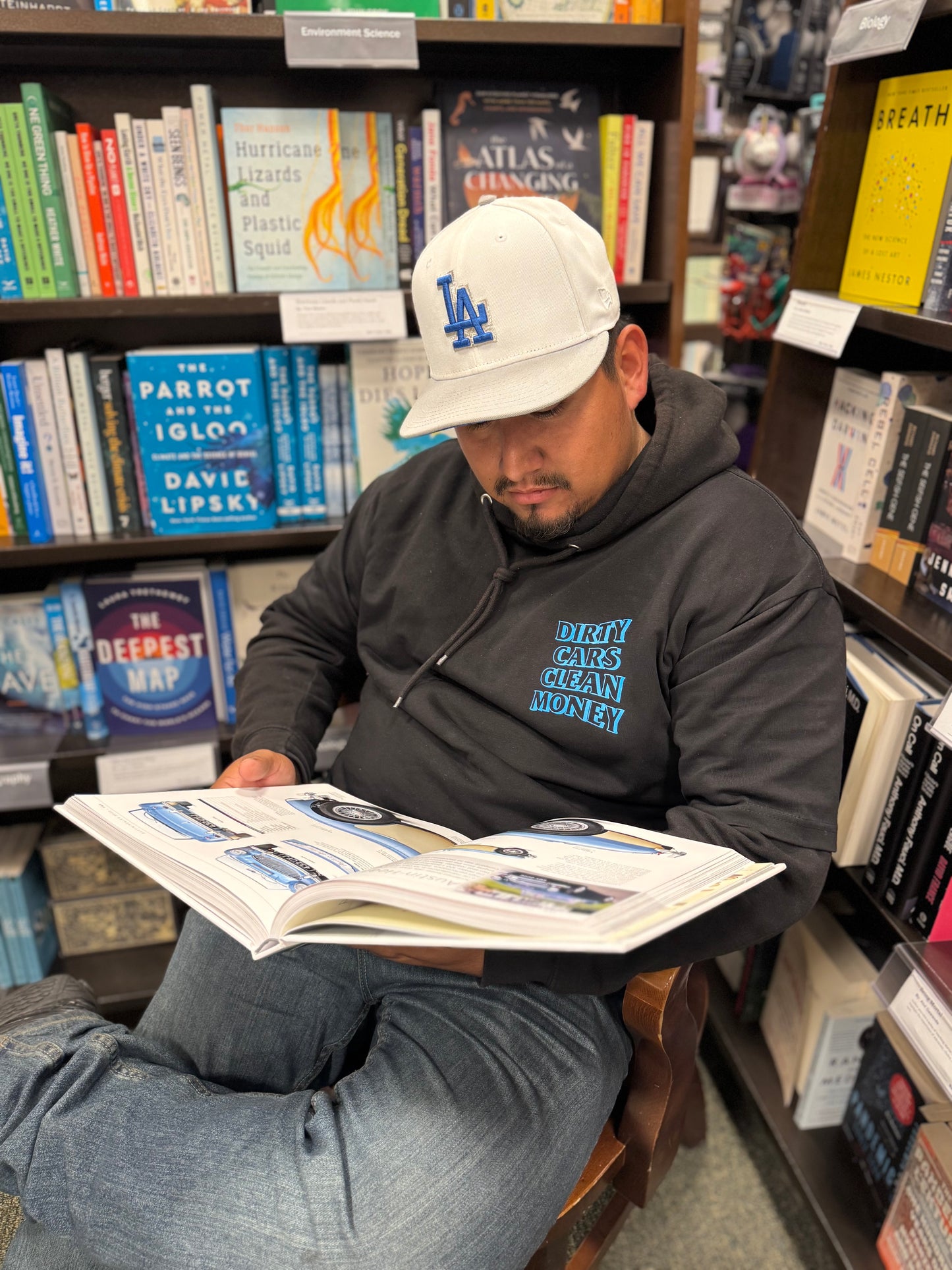 DCCM Essential Tee (Blue on Black)