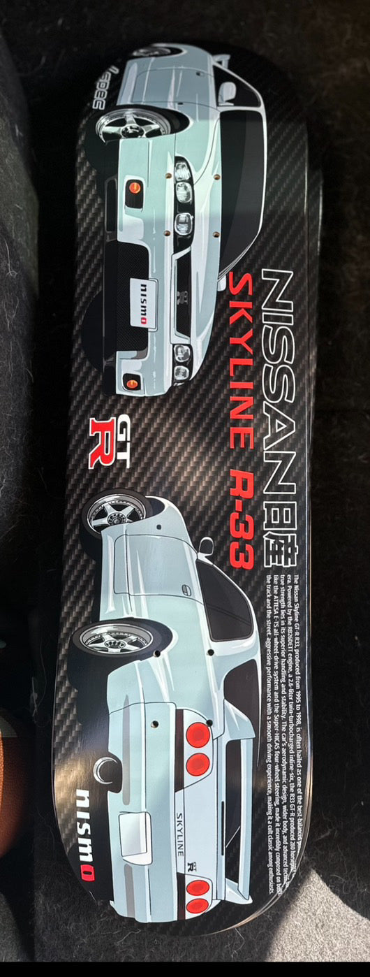 GTR R33 Carbon Fiber Skateboard